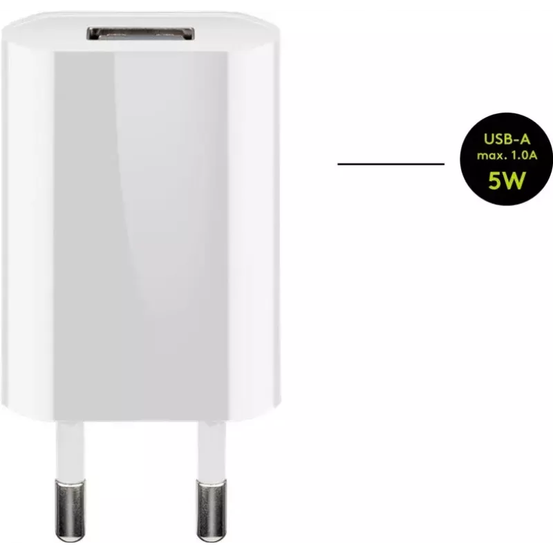 Nabíjačka sada Goobay 5W Apple Lightning interiérová AC mobilný telefón