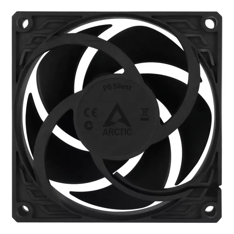 Ventilátor ARCTIC P8 Silent 80 mm tichý 1600 ot/min balenie 5 ks