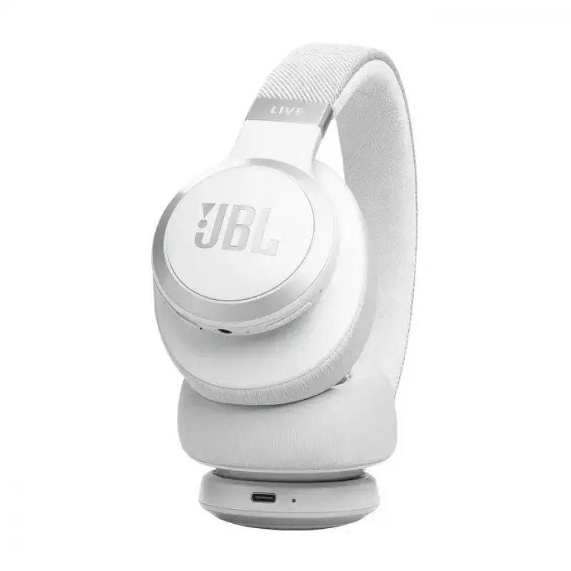 JBL Live 770NC slúchadlá Over-Ear, bezdrôtové, hovory/hudba, Bluetooth, biela