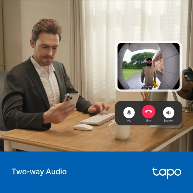 TP-Link Tapo D205 videovrátnik 3 MP čierny