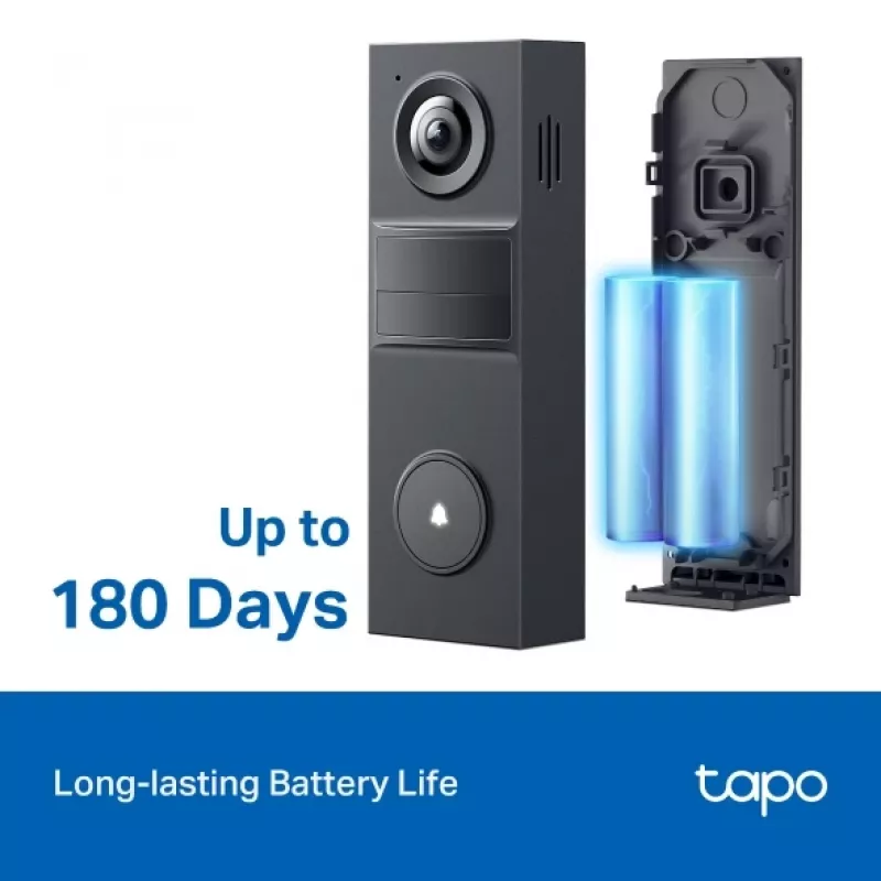 TP-Link Tapo D205 videovrátnik 3 MP čierny