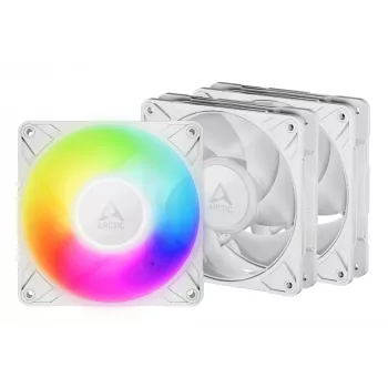 ARCTIC Freezer P12 Pro A-RGB (biela) - balenie 3 ks 120 mm A-RGB PWM ventilátory s káblovým rozbočovačom