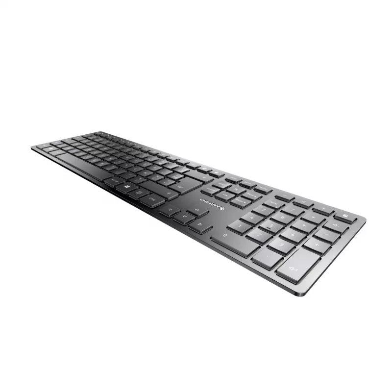 CHERRY KW 9100 tenká klávesnica univerzálna RF Wireless + Bluetooth AZERTY francúzština čierna