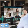 MSI PRO MP242PMGDE monitor 23,8 palca (60,5 cm), Full HD 1920x1080, IPS, 120 Hz, 1 ms, webkamera, mikrofón, USB rozbočovač, HDMI, DP, VGA, čierny