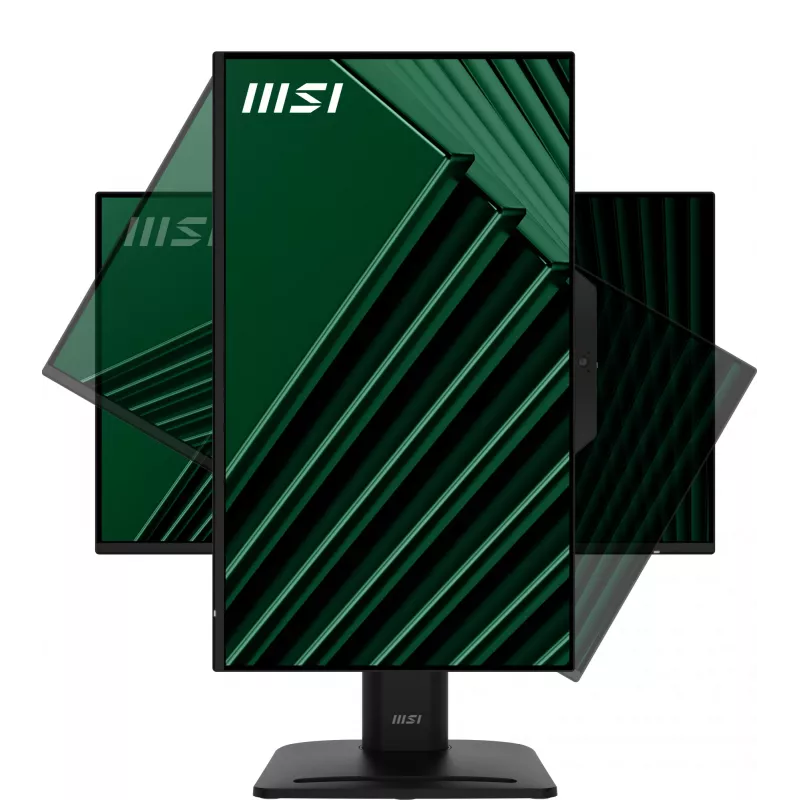 MSI PRO MP242PMGDE monitor 23,8 palca (60,5 cm), Full HD 1920x1080, IPS, 120 Hz, 1 ms, webkamera, mikrofón, USB rozbočovač, HDMI, DP, VGA, čierny