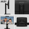 MSI PRO MP242PMGDE monitor 23,8 palca (60,5 cm), Full HD 1920x1080, IPS, 120 Hz, 1 ms, webkamera, mikrofón, USB rozbočovač, HDMI, DP, VGA, čierny