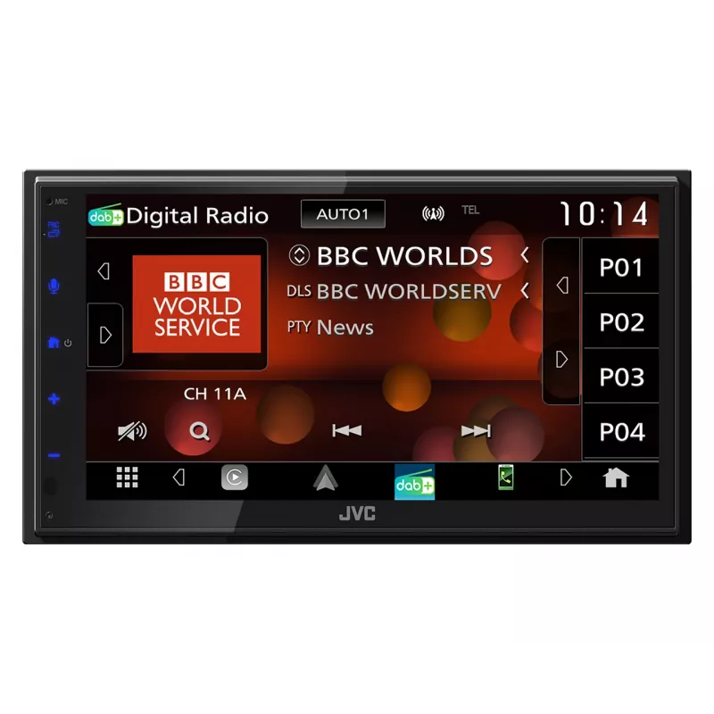JVC KW-M695DBW Autorádio čierne Wi-Fi 200 W Bluetooth