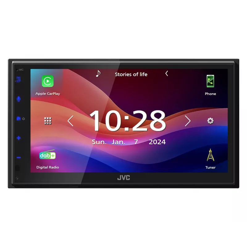JVC KW-M695DBW Autorádio čierne Wi-Fi 200 W Bluetooth