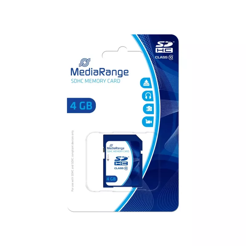 Flash pamäť MediaRange 4GB SDHC Class 10 MR961