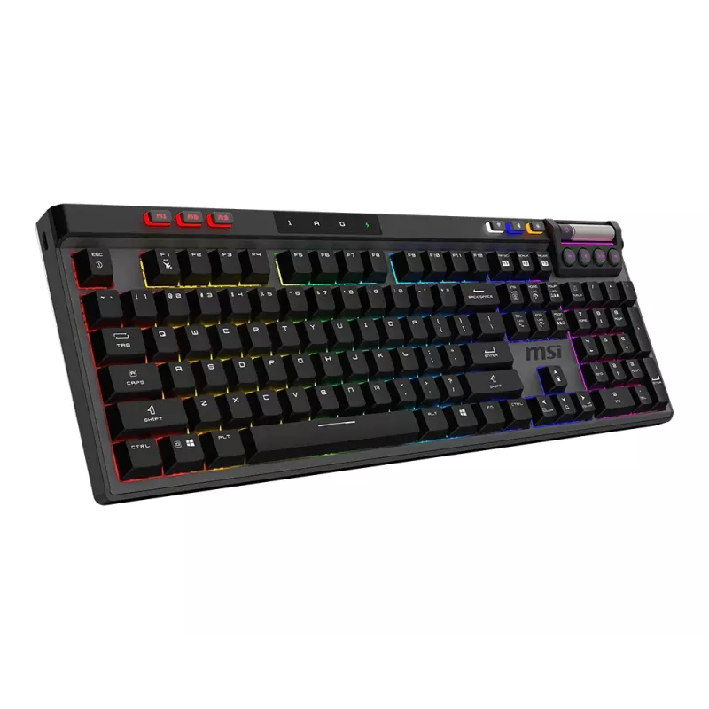 MSI Strike Pro Bezdrôtová tichá mechanická herná klávesnica, rozloženie DE (QWERTZ), čierna
