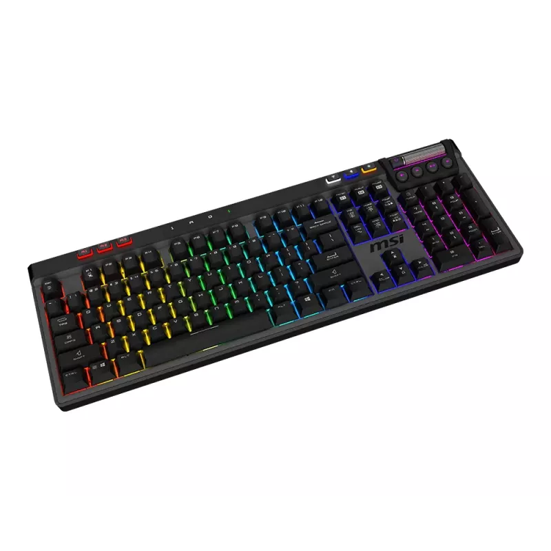 MSI Strike Pro Bezdrôtová tichá mechanická herná klávesnica, rozloženie DE (QWERTZ), čierna