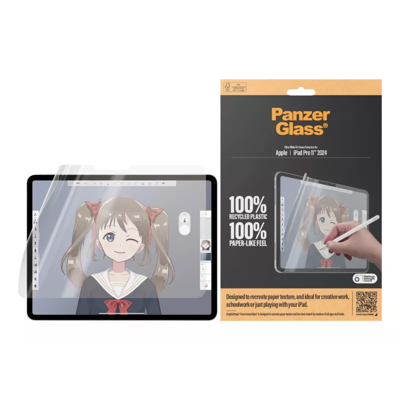 PanzerGlass ® GraphicPaper® ochranná fólia displeja iPad Pro 11 inch (2024-2025) | Ultra-Wide Fit