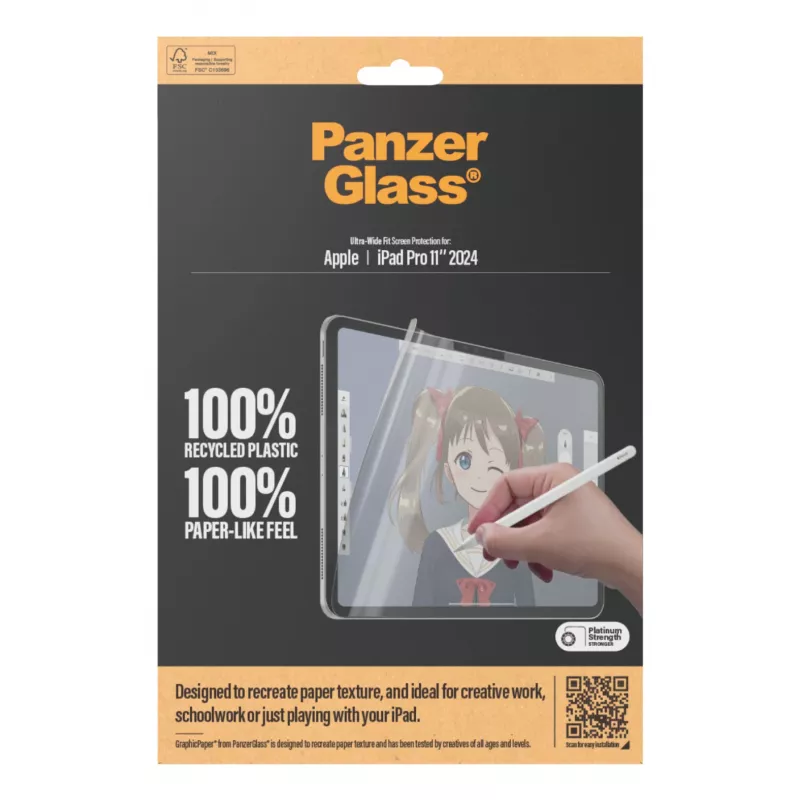 PanzerGlass ® GraphicPaper® ochranná fólia displeja iPad Pro 11 inch (2024-2025) | Ultra-Wide Fit
