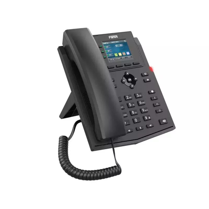 IP telefón Fanvil X303-2 čierny 4 linky LCD káblový slúchadlo