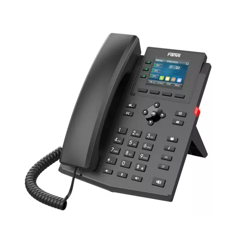 IP telefón Fanvil X303-2 čierny 4 linky LCD káblový slúchadlo