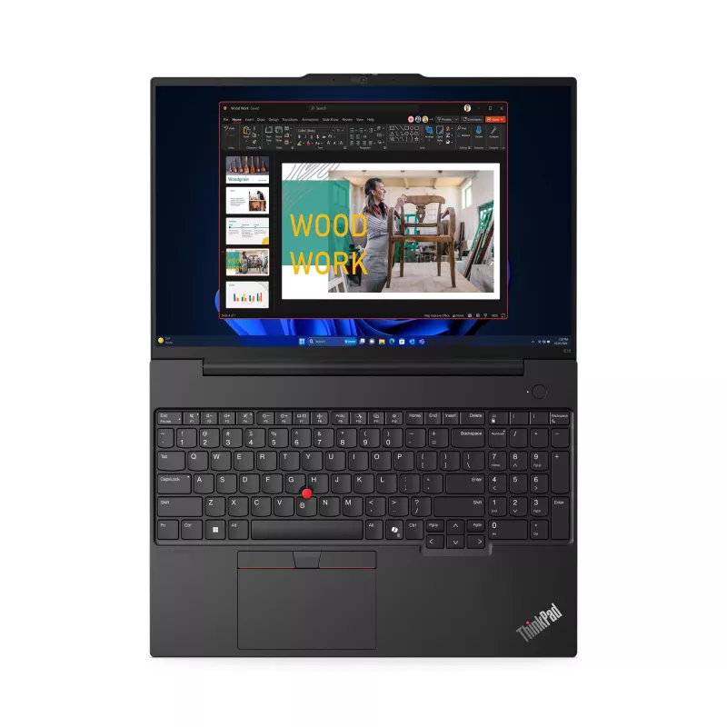 Lenovo ThinkPad E16 Gen 2 (Intel) Intel Core Ultra 7 155H Laptop 40,6 cm (16 palcov) WUXGA 32 GB DDR5-SDRAM 1 TB SSD Wi-Fi 6E (802.11ax) Windows 11 Pro nemecký čierny