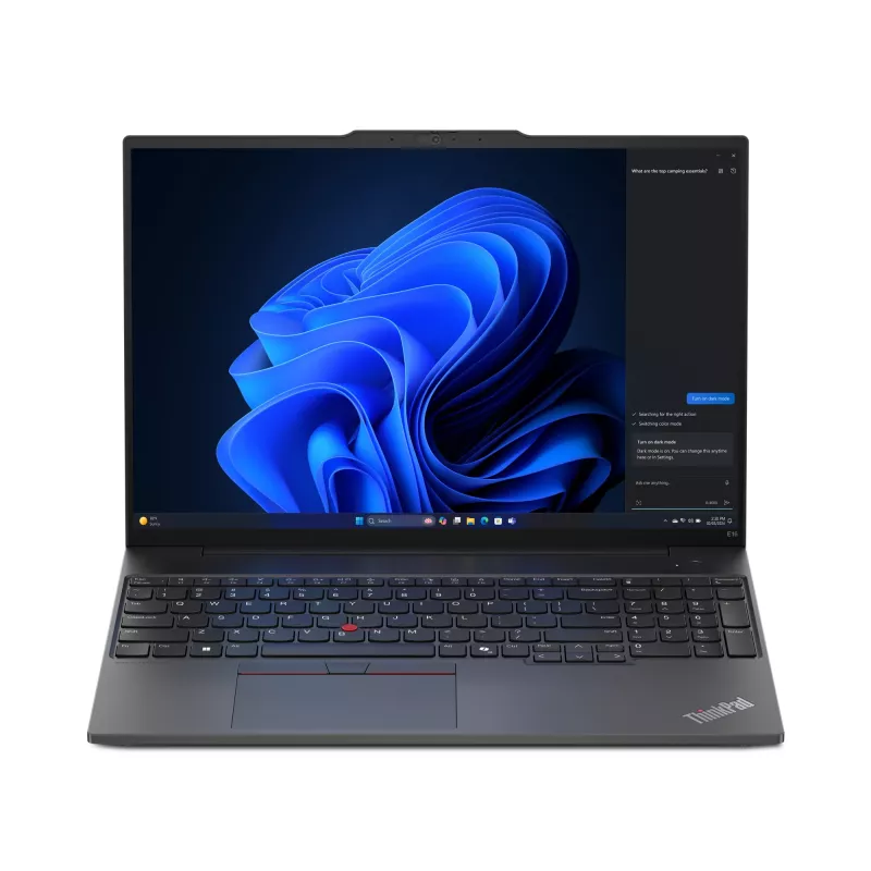 Lenovo ThinkPad E16 Gen 2 (Intel) Intel Core Ultra 7 155H Laptop 40,6 cm (16 palcov) WUXGA 32 GB DDR5-SDRAM 1 TB SSD Wi-Fi 6E (802.11ax) Windows 11 Pro nemecký čierny
