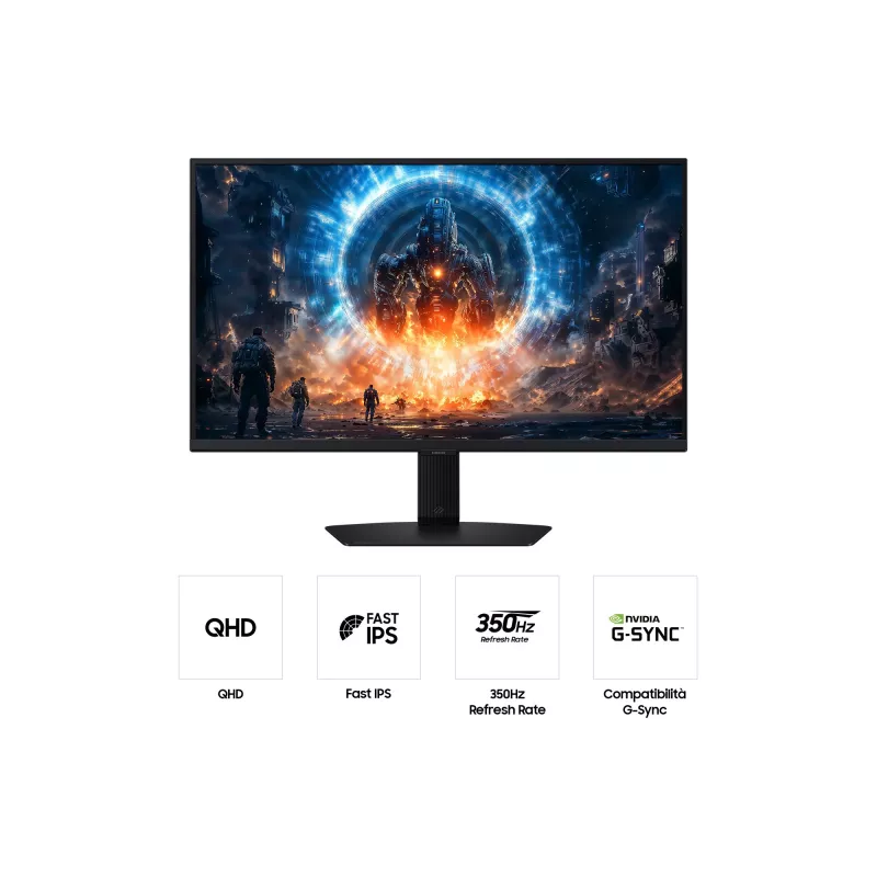 Samsung G60F Počítačový monitor 68,6 cm (27 inch) 2560 x 1440 pixelov Quad HD LCD čierny