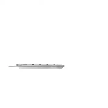 CHERRY KC 6000 tenká Klávesnica univerzálna USB AZERTY belgické strieborná, biela