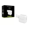 Conceptronic ALTHEA 2-port 100W GaN USB-C PD nabíjačka, interiérová, striedavý prúd, 5 V, 5 A, biela