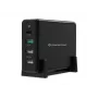 Conceptronic OZUL 4-port 65W USB PD stolná nabíjačka, interiérová, AC, 5 V, čierna