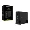 Conceptronic OZUL 4-port 65W USB PD stolná nabíjačka, interiérová, AC, 5 V, čierna