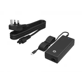 Conceptronic OZUL03BUK 100W GaN stolná USB PD nabíjačka, integrovaný USB-C kábel, UK konektor