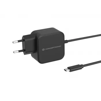 Conceptronic OZUL04BE 67W GaN USB PD nabíjačka, integrovaný USB-C kábel