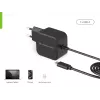 Conceptronic OZUL04BE 67W GaN USB PD nabíjačka, integrovaný USB-C kábel
