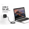 Conceptronic OZUL04BE 67W GaN USB PD nabíjačka, integrovaný USB-C kábel