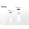 Conceptronic 2-port 20W GaN USB PD nabíjačka, USB-C x 1, USB-A x 1 ALTHEA15W