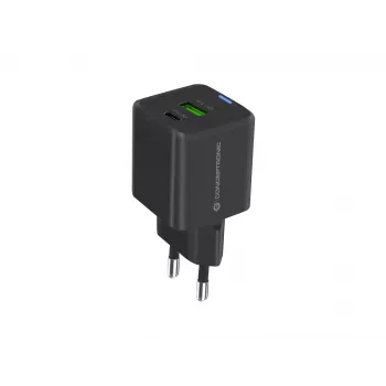 Conceptronic 2-port 20W GaN USB PD nabíjačka, USB-C x 1, USB-A x 1, QC 3.0, PPS