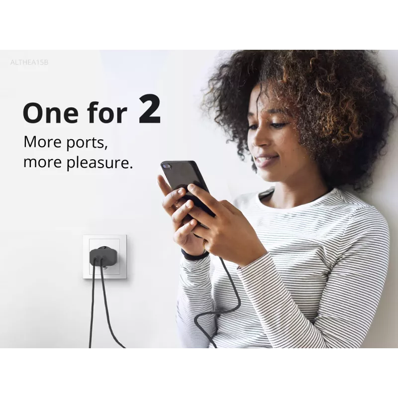 Conceptronic 2-port 20W GaN USB PD nabíjačka, USB-C x 1, USB-A x 1, QC 3.0, PPS