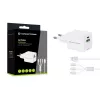Conceptronic 2-port 33W GaN USB PD nabíjačka s 3-in-1 nabíjacím káblom, USB-C x 1, USB-A x 1, QC 3.0, PPS