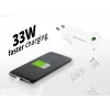Conceptronic 2-port 33W GaN USB PD nabíjačka s 3-in-1 nabíjacím káblom, USB-C x 1, USB-A x 1, QC 3.0, PPS