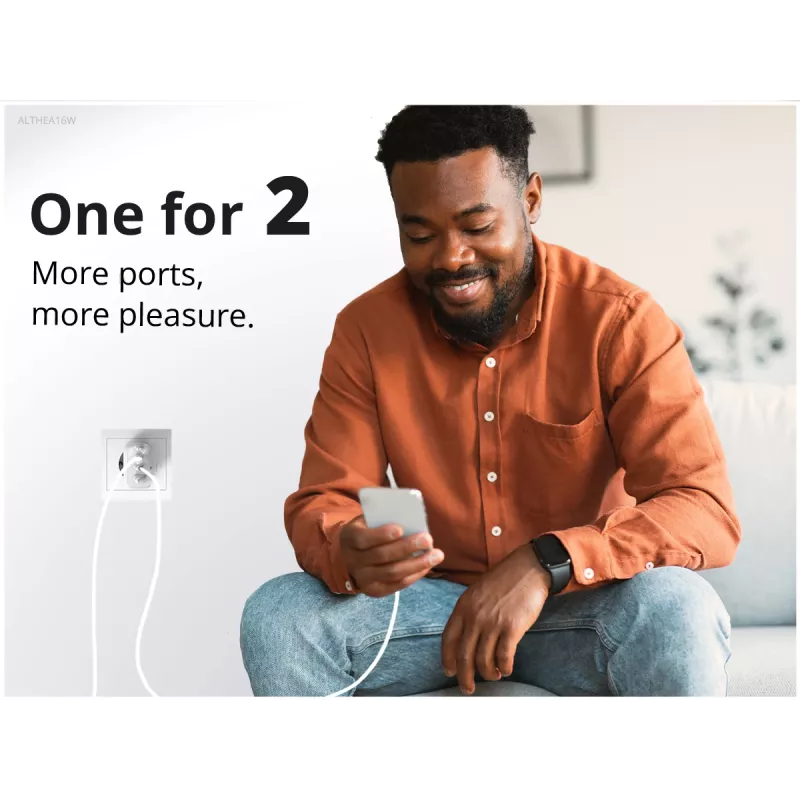 Conceptronic 2-port 33W GaN USB PD nabíjačka s 3-in-1 nabíjacím káblom, USB-C x 1, USB-A x 1, QC 3.0, PPS