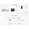 Conceptronic 2-port 33W GaN USB PD nabíjačka s 3-in-1 nabíjacím káblom, USB-C x 1, USB-A x 1, QC 3.0, PPS