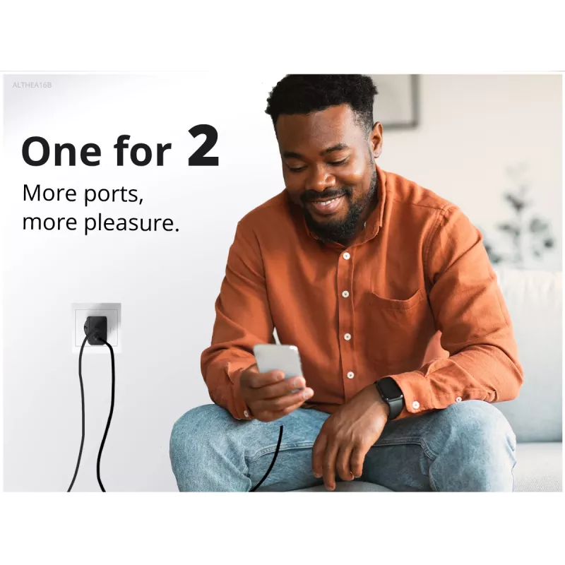 Conceptronic 2-port 33W GaN USB PD nabíjačka s 3-in-1 nabíjacím káblom, USB-C x 1, USB-A x 1, QC 3.0, PPS