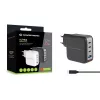 Conceptronic 4-port 100W GaN USB PD nabíjačka s USB-C nabíjacím káblom, USB-C x 3, USB-A x 1, QC 3.0, PPS
