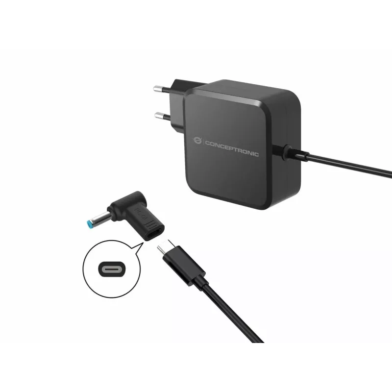 Conceptronic ABBY15PC01 DC-na-USB-C adaptér, HP 4,5x3,0 mm, 18-20V