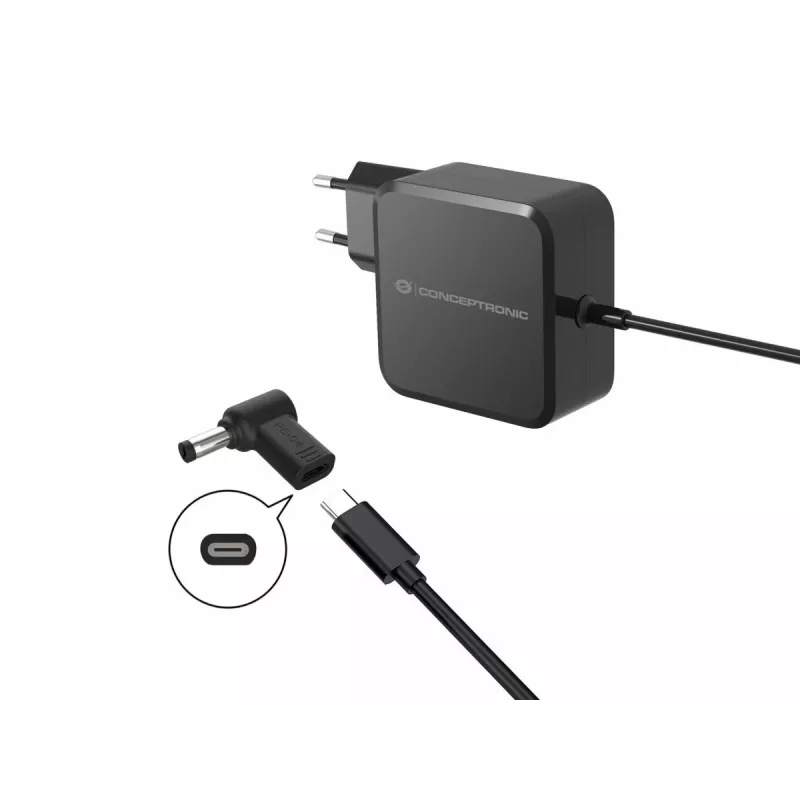 Conceptronic ABBY15PC04 DC-na-USB-C adaptér, Asus/Universal 5,5x2,5mm, 18–20V