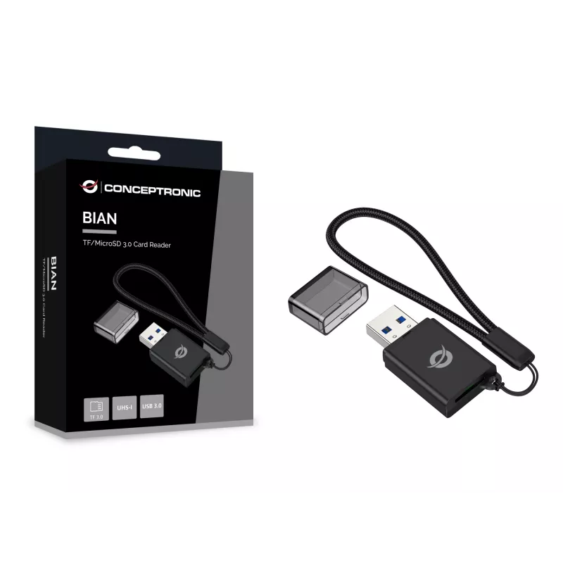 Conceptronic BIAN07B TF/MicroSD 3.0 čítačka kariet, UHS-I, USB 3.0, 5Gbps