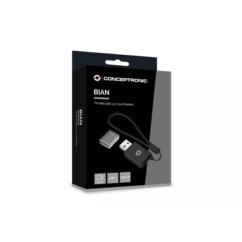 Conceptronic BIAN07B TF/MicroSD 3.0 čítačka kariet, UHS-I, USB 3.0, 5Gbps