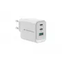 Conceptronic ALTHEA21W65 3-port 65W GaN USB PD nabíjačka, USB-C x 2, USB-A x 1, QC 3.0, PPS, PD 3.0
