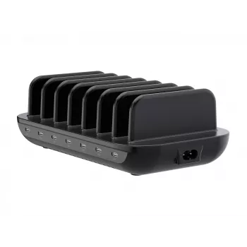 Conceptronic OZUL07B 160W 7-portová USB PD nabíjacia stanica, USB-C x 7, PD 3.0