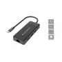 Conceptronic DONN14G dokovacia stanica/portový replikátor pre notebook káblová USB 3.2 Gen 1 (3.1 Gen 1) Type-C sivá