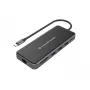 Conceptronic DONN15G dokovacia stanica/portový replikátor pre notebook káblová USB 3.2 Gen 1 (3.1 Gen 1) Type-C sivá