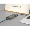 Conceptronic DONN15G dokovacia stanica/portový replikátor pre notebook káblová USB 3.2 Gen 1 (3.1 Gen 1) Type-C sivá