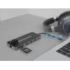 Conceptronic DONN15G dokovacia stanica/portový replikátor pre notebook káblová USB 3.2 Gen 1 (3.1 Gen 1) Type-C sivá