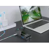 Conceptronic DONN15G dokovacia stanica/portový replikátor pre notebook káblová USB 3.2 Gen 1 (3.1 Gen 1) Type-C sivá